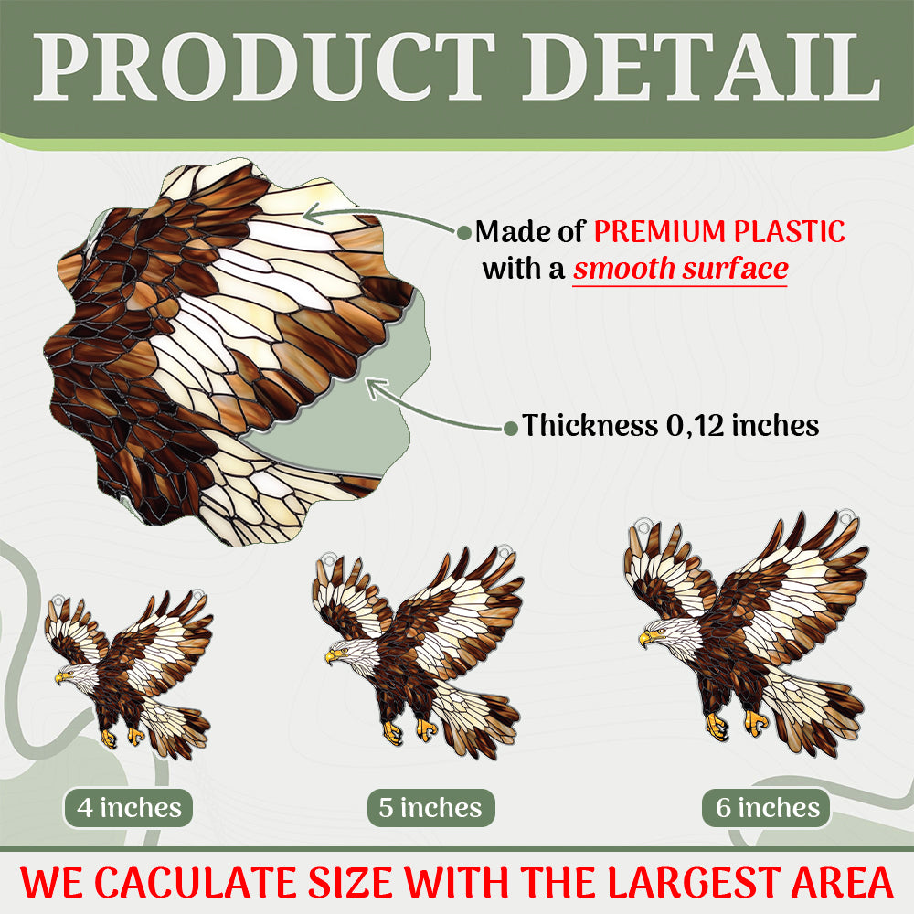 Personalized Eagle acrylic Christmas ornament by Foswick