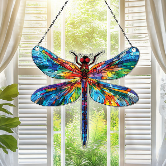 Personalized Dragonfly acrylic Christmas ornament by Foswick