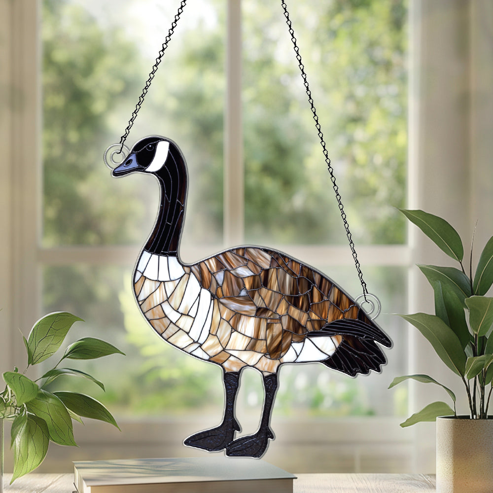 Personalized Canada Goose acrylic Christmas ornament by Foswick