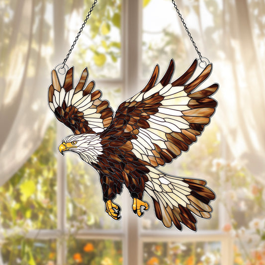 Personalized Eagle acrylic Christmas ornament by Foswick