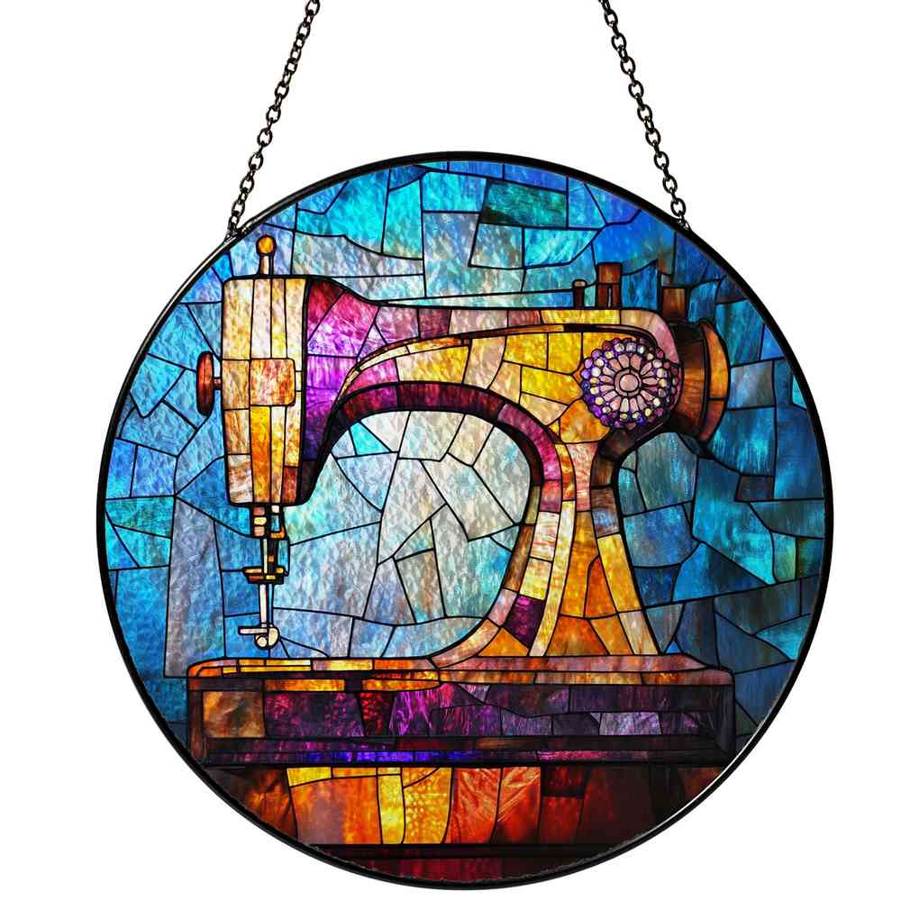 Personalized Fashion Designer stained-glass-inspired suncatcher by Foswick