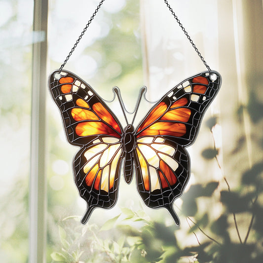 Personalized Monarch Butterfly acrylic Christmas ornament by Foswick