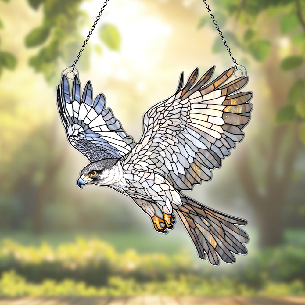 Personalized Falcon acrylic Christmas ornament by Foswick