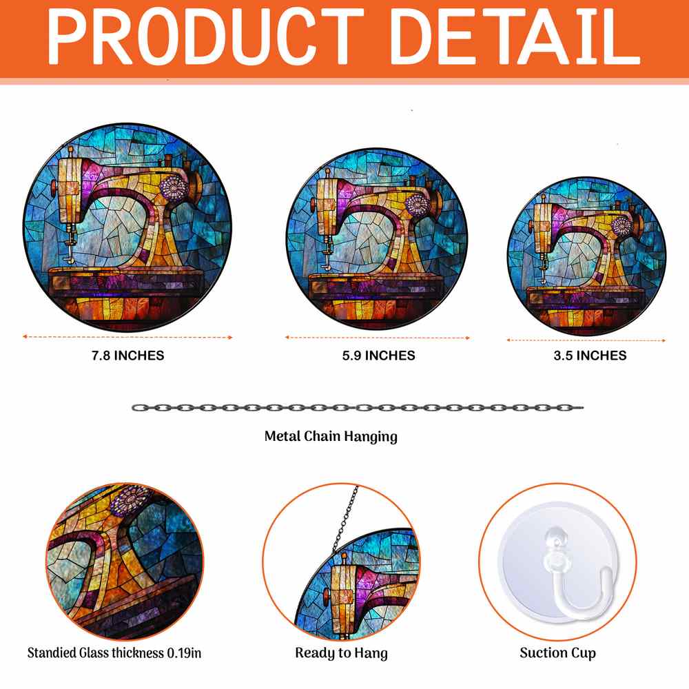 Personalized Fashion Designer stained-glass-inspired suncatcher by Foswick