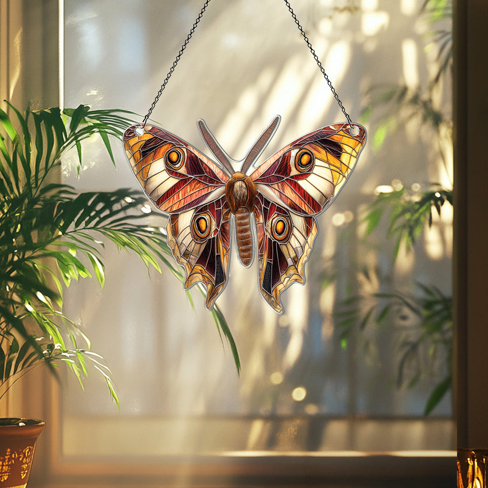 Personalized Silk Moth acrylic Christmas ornament by Foswick