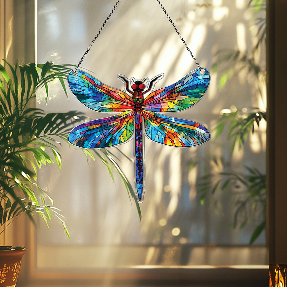 Personalized Dragonfly acrylic Christmas ornament by Foswick