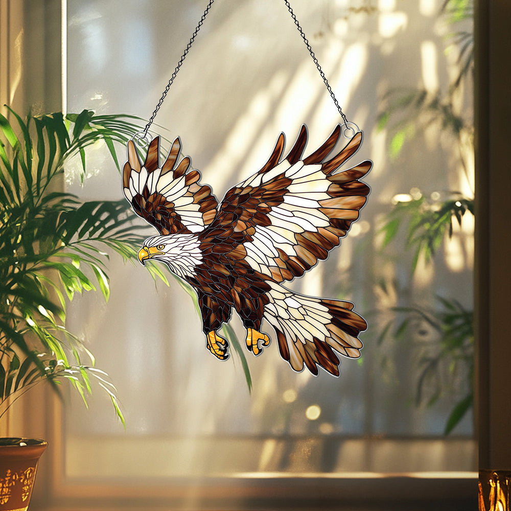 Personalized Eagle acrylic Christmas ornament by Foswick