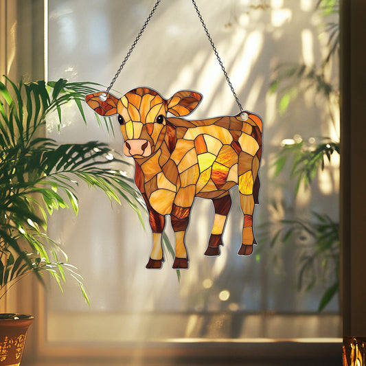 Personalized Jersey Cows acrylic Christmas ornament by Foswick