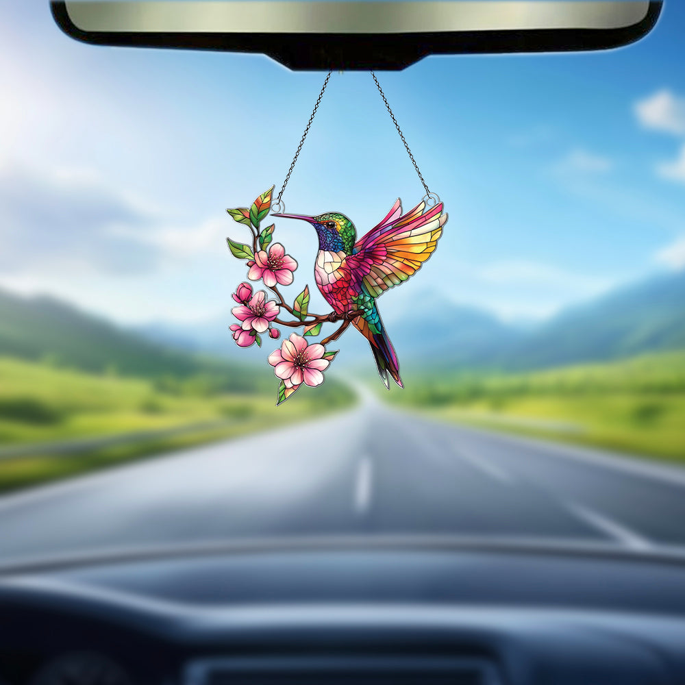 Personalized Hummingbird acrylic Christmas ornament by Foswick