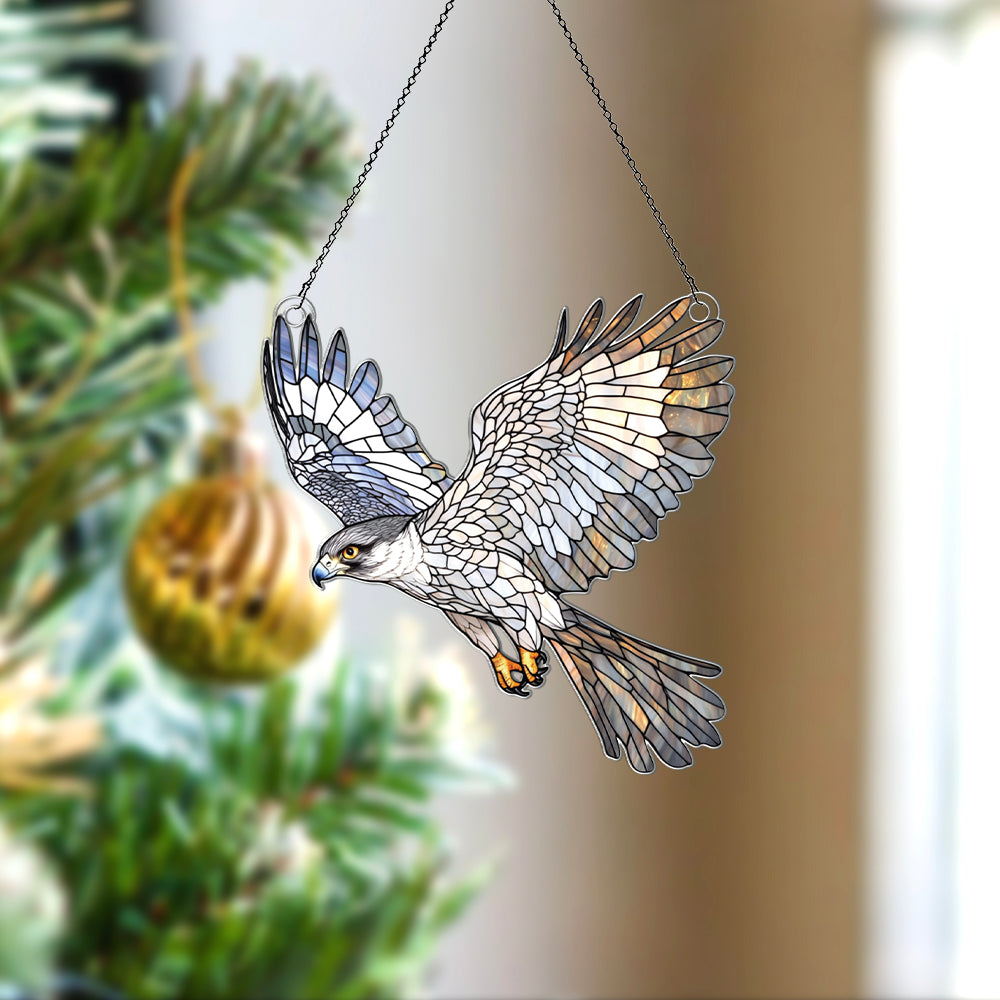 Personalized Falcon acrylic Christmas ornament by Foswick