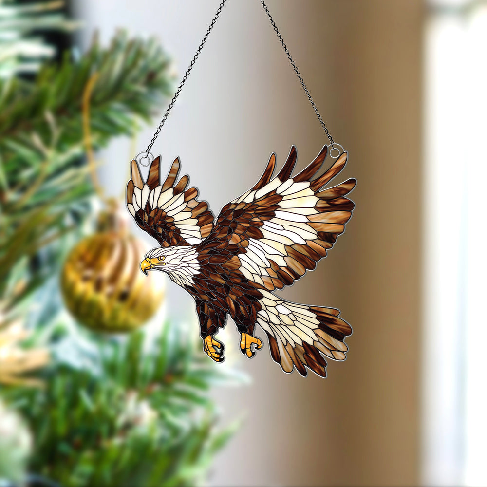 Personalized Eagle acrylic Christmas ornament by Foswick