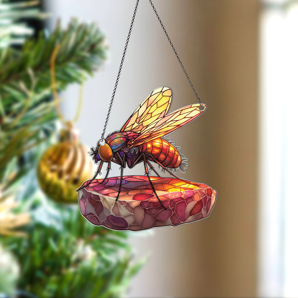 Personalized Fly acrylic Christmas ornament by Foswick