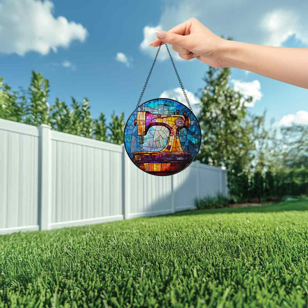 Personalized Fashion Designer stained-glass-inspired suncatcher by Foswick