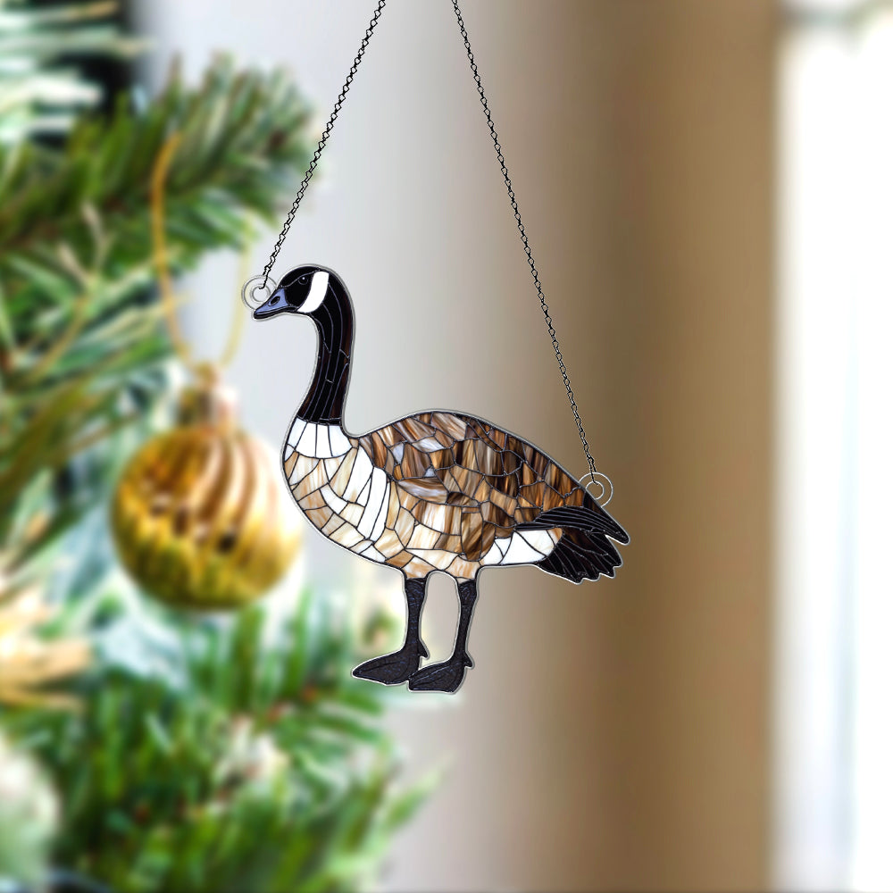 Personalized Canada Goose acrylic Christmas ornament by Foswick