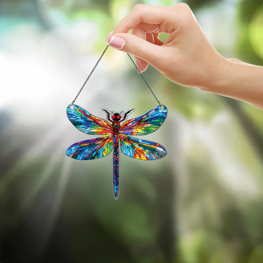 Personalized Dragonfly acrylic Christmas ornament by Foswick