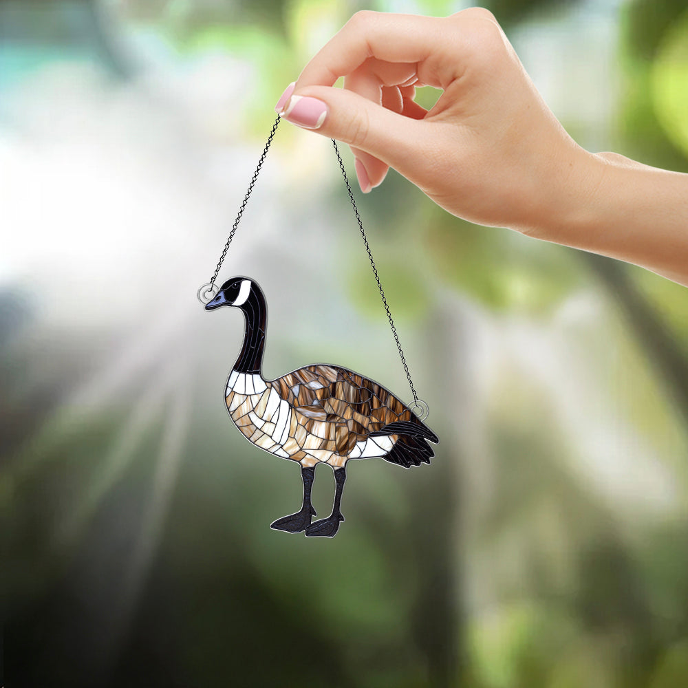 Personalized Canada Goose acrylic Christmas ornament by Foswick
