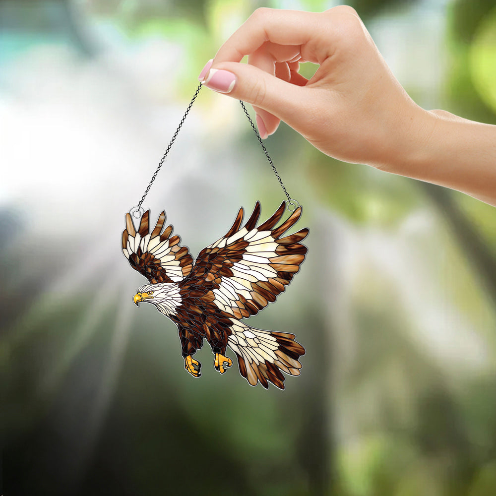 Personalized Eagle acrylic Christmas ornament by Foswick