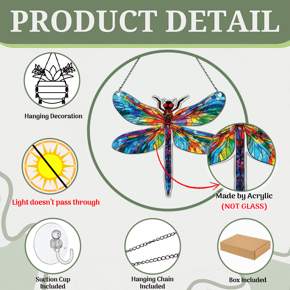 Personalized Dragonfly acrylic Christmas ornament by Foswick