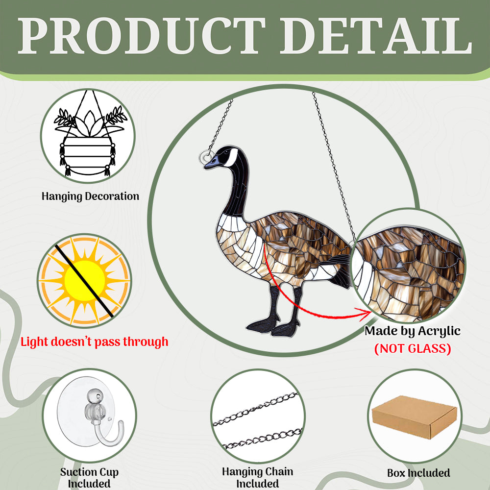 Personalized Canada Goose acrylic Christmas ornament by Foswick