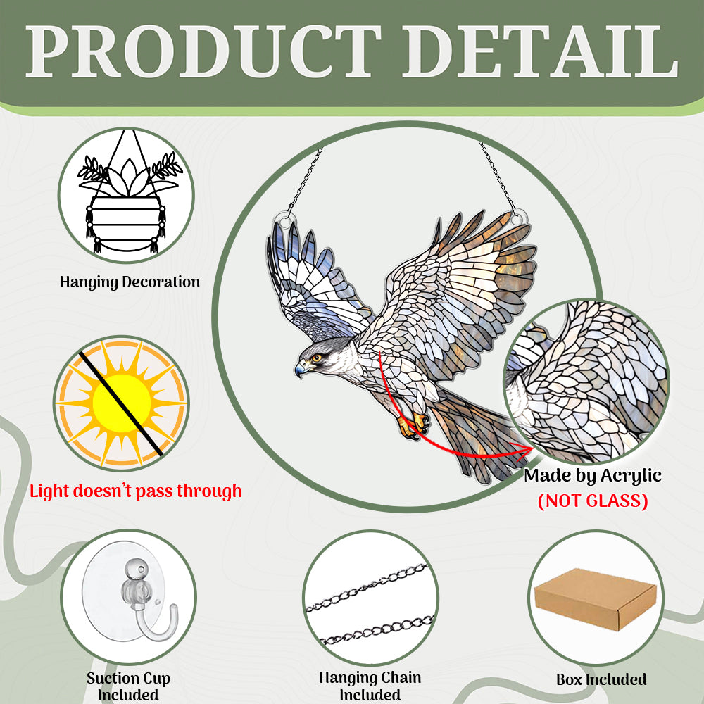 Personalized Falcon acrylic Christmas ornament by Foswick