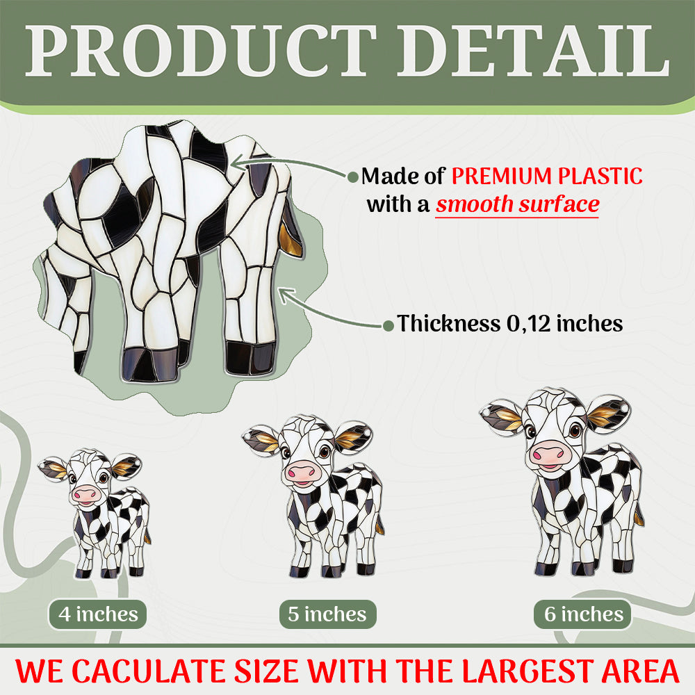 Personalized Baby Milk Cow acrylic Christmas ornament by Foswick
