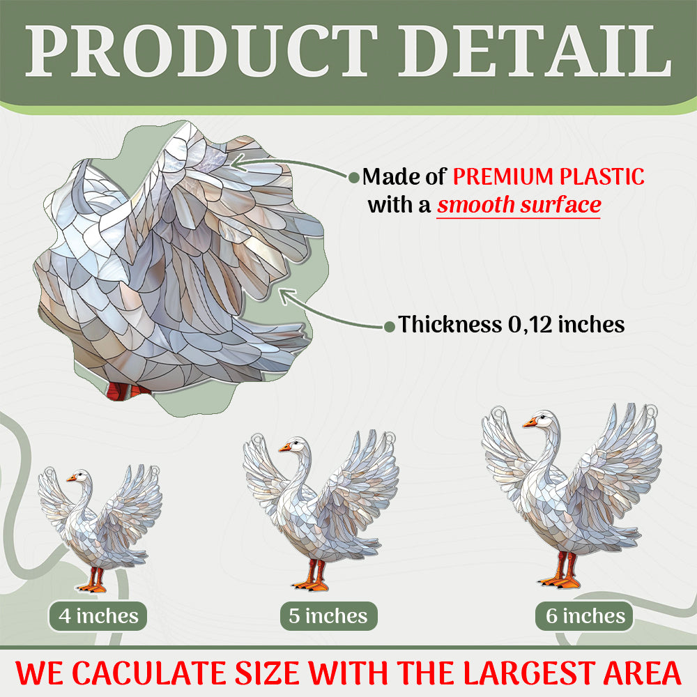 Personalized Goose acrylic Christmas ornament by Foswick