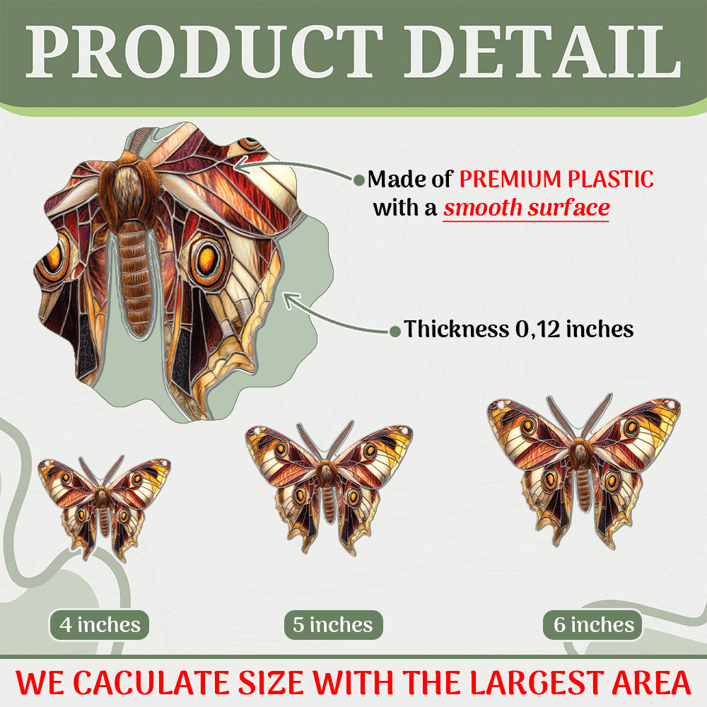 Personalized Silk Moth acrylic Christmas ornament by Foswick