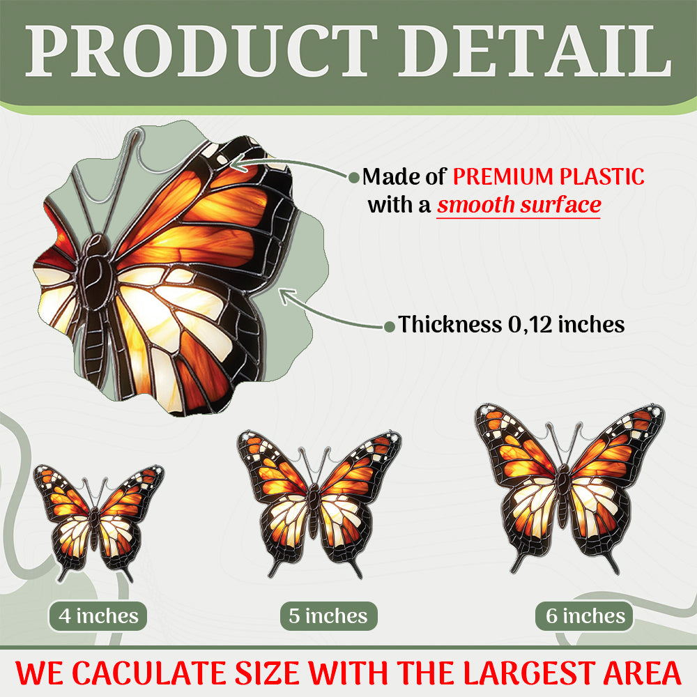 Personalized Monarch Butterfly acrylic Christmas ornament by Foswick