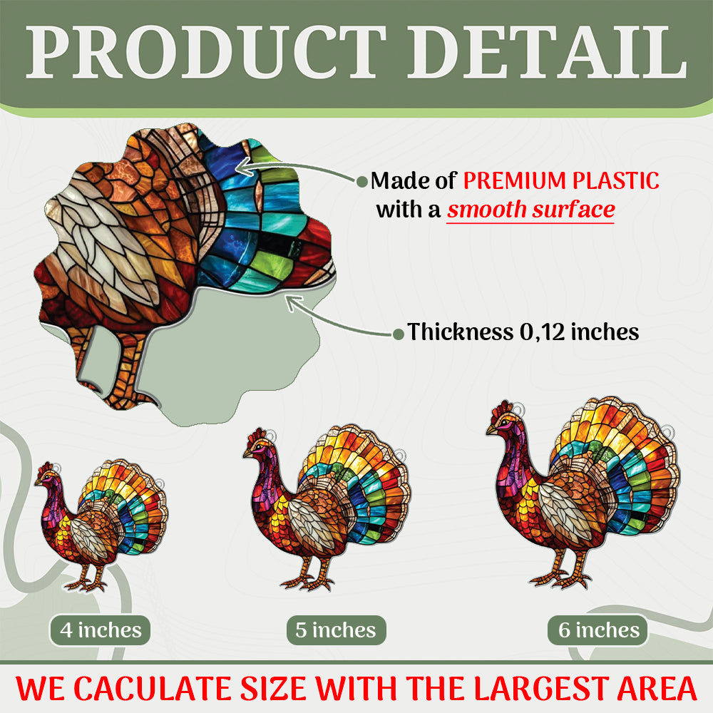 Personalized Turkey acrylic Christmas ornament by Foswick