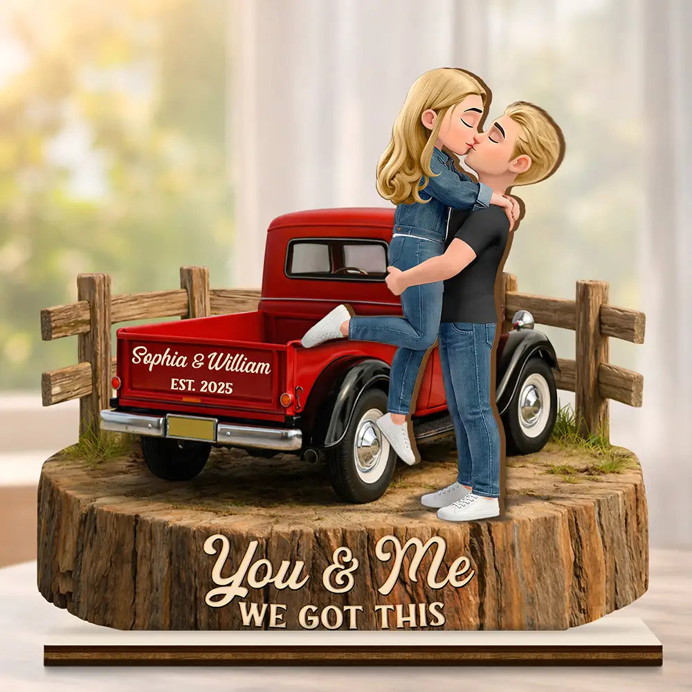Personalized established date wood plaque